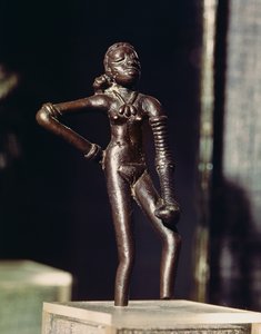 Fiatal táncos figurája, Mohenjo-Daro, Indus Valley, Pakisztán, ie 3000-1500 (bronz)